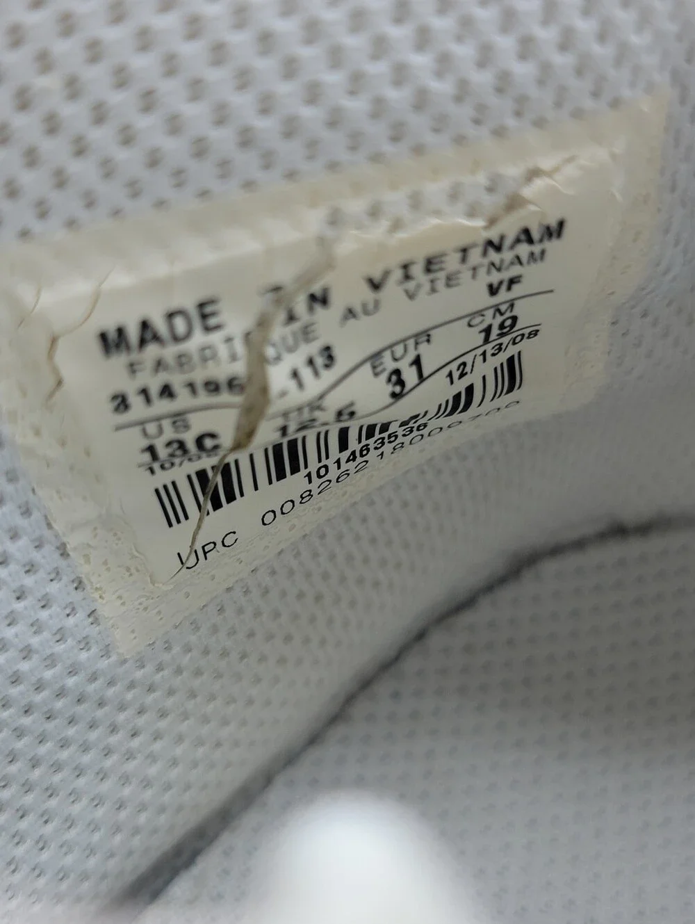 Nike Air Force 1 Mid Triple White Little Kid's Shoes Size 13C Sneakers Boys Girl